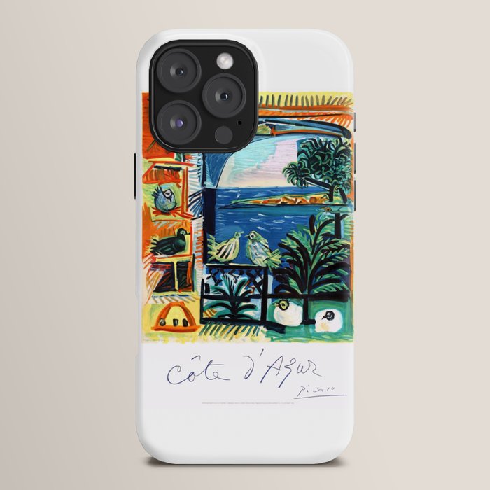 1962 Picasso COTE D'AZUR French Riviera Travel Poster iPhone Case