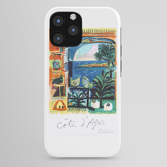 1962 Picasso COTE D'AZUR French Riviera Travel Poster iPhone Case
