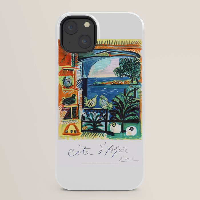 1962 Picasso COTE D'AZUR French Riviera Travel Poster iPhone Case