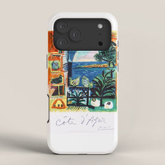 1962 Picasso COTE D'AZUR French Riviera Travel Poster iPhone Case