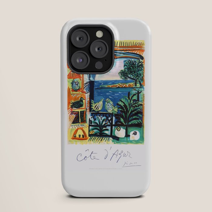 1962 Picasso COTE D'AZUR French Riviera Travel Poster iPhone Case