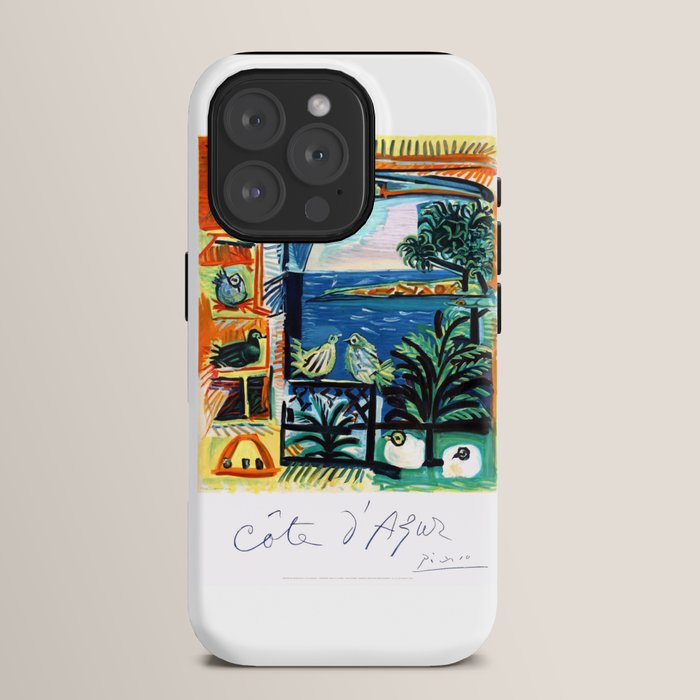 1962 Picasso COTE D'AZUR French Riviera Travel Poster iPhone Case