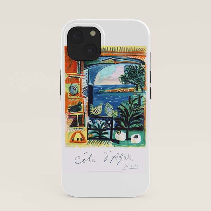 1962 Picasso COTE D'AZUR French Riviera Travel Poster iPhone Case