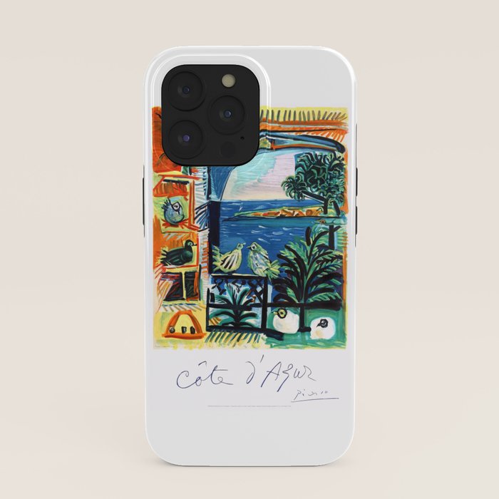 1962 Picasso COTE D'AZUR French Riviera Travel Poster iPhone Case