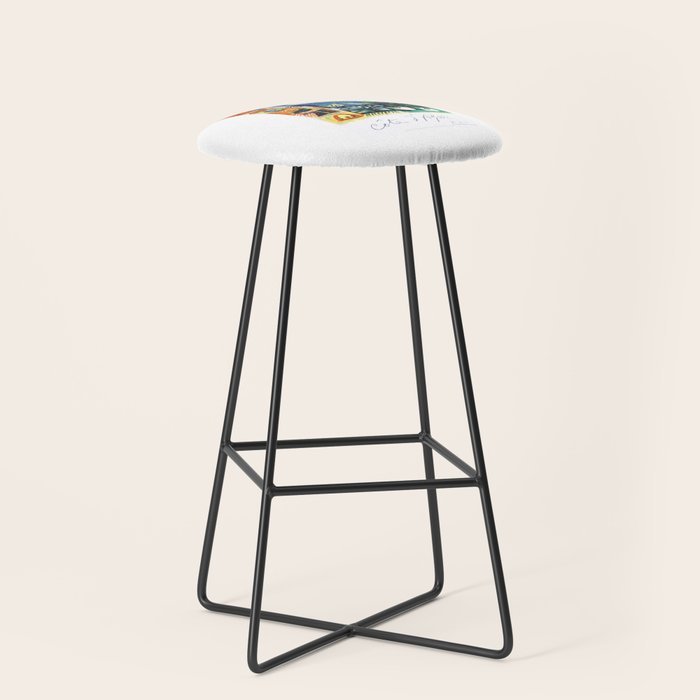 1962 Picasso COTE D'AZUR French Riviera Travel Poster Stool