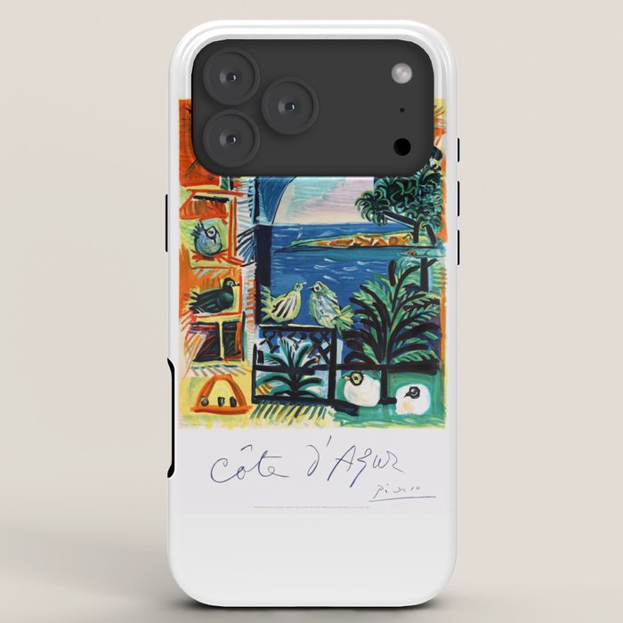 1962 Picasso COTE D'AZUR French Riviera Travel Poster iPhone Case