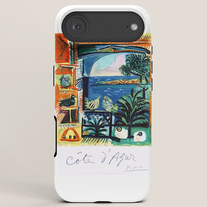 1962 Picasso COTE D'AZUR French Riviera Travel Poster iPhone Case