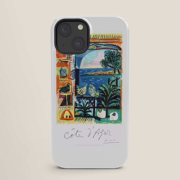 1962 Picasso COTE D'AZUR French Riviera Travel Poster iPhone Case