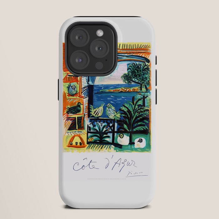 1962 Picasso COTE D'AZUR French Riviera Travel Poster iPhone Case