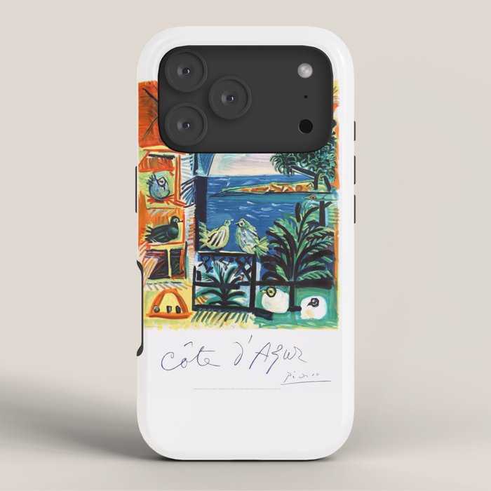 1962 Picasso COTE D'AZUR French Riviera Travel Poster iPhone Case