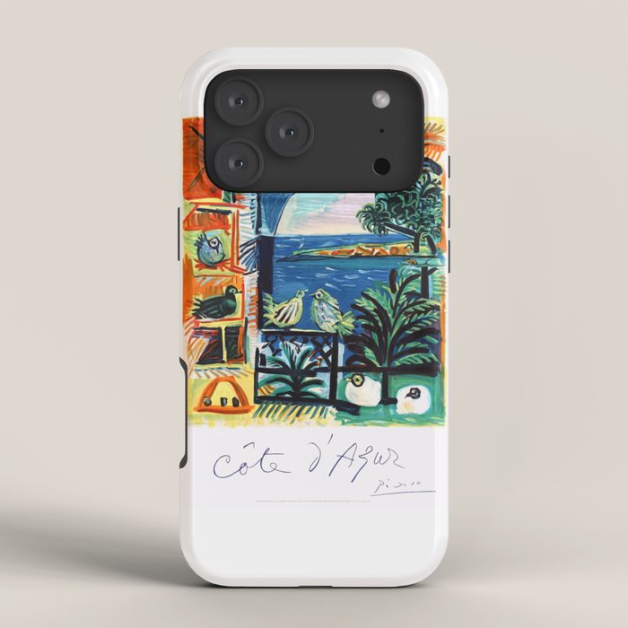 1962 Picasso COTE D'AZUR French Riviera Travel Poster iPhone Case