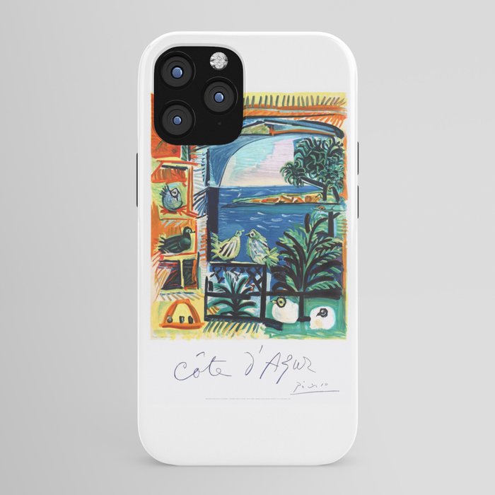 1962 Picasso COTE D'AZUR French Riviera Travel Poster iPhone Case