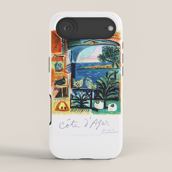 1962 Picasso COTE D'AZUR French Riviera Travel Poster iPhone Case