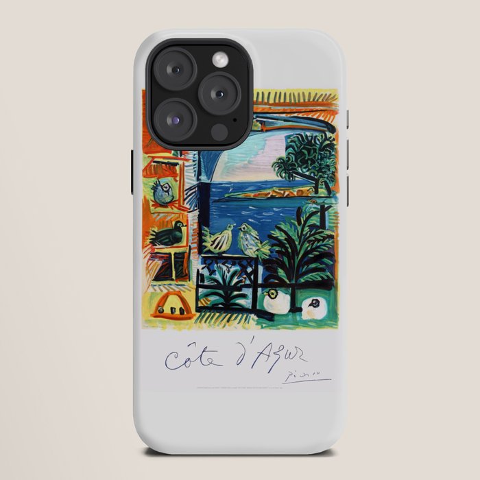 1962 Picasso COTE D'AZUR French Riviera Travel Poster iPhone Case