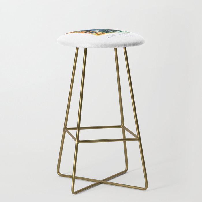 1962 Picasso COTE D'AZUR French Riviera Travel Poster Stool