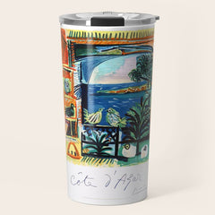 1962 Picasso COTE D'AZUR French Riviera Travel Poster Travel Mug
