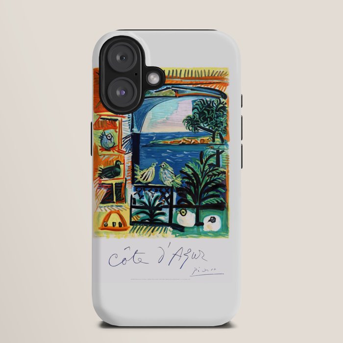 1962 Picasso COTE D'AZUR French Riviera Travel Poster iPhone Case