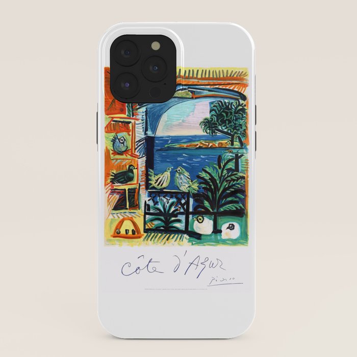 1962 Picasso COTE D'AZUR French Riviera Travel Poster iPhone Case