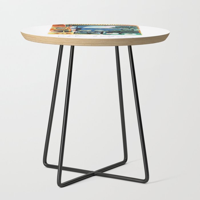 1962 Picasso COTE D'AZUR French Riviera Travel Poster Side Table
