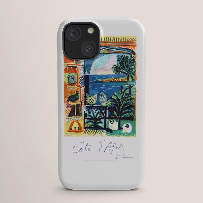 1962 Picasso COTE D'AZUR French Riviera Travel Poster iPhone Case