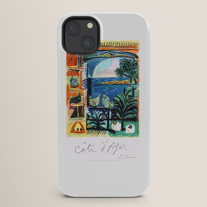 1962 Picasso COTE D'AZUR French Riviera Travel Poster iPhone Case