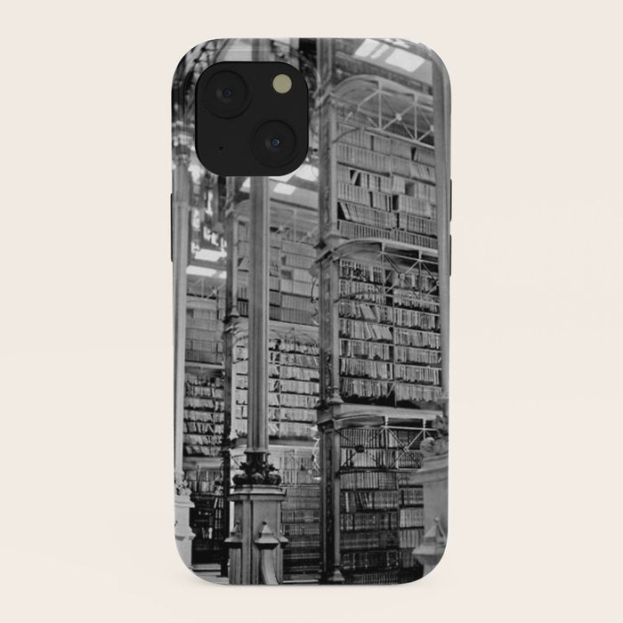 A Book Lover's Dream - Cincinnati Public Library black and white photographs / black and white photo iPhone Case
