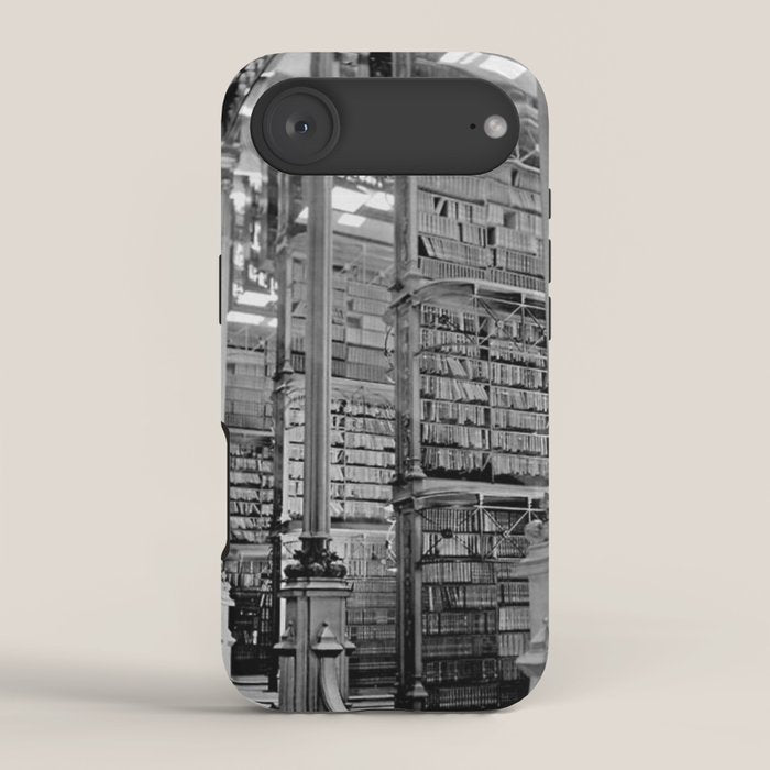 A Book Lover's Dream - Cincinnati Public Library black and white photographs / black and white photo iPhone Case