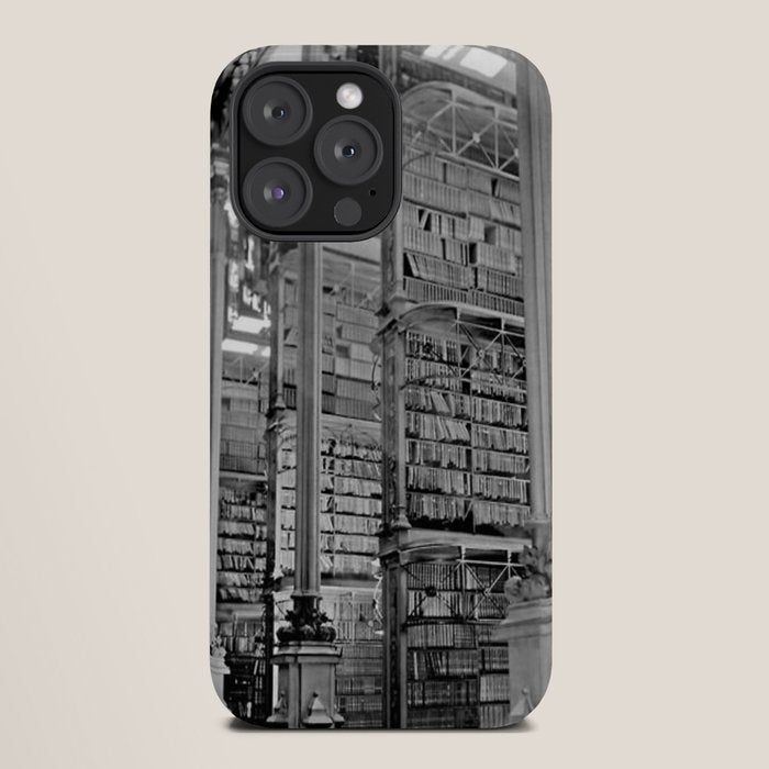 A Book Lover's Dream - Cincinnati Public Library black and white photographs / black and white photo iPhone Case