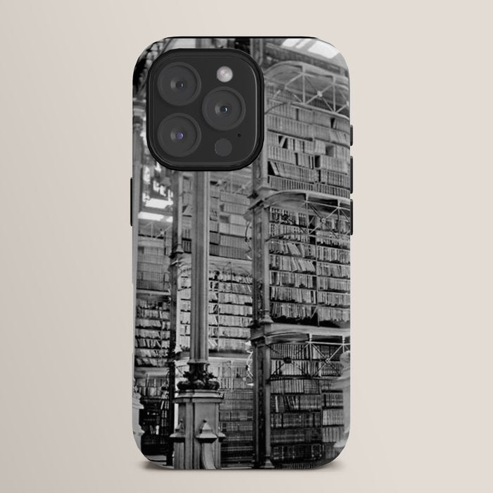 A Book Lover's Dream - Cincinnati Public Library black and white photographs / black and white photo iPhone Case