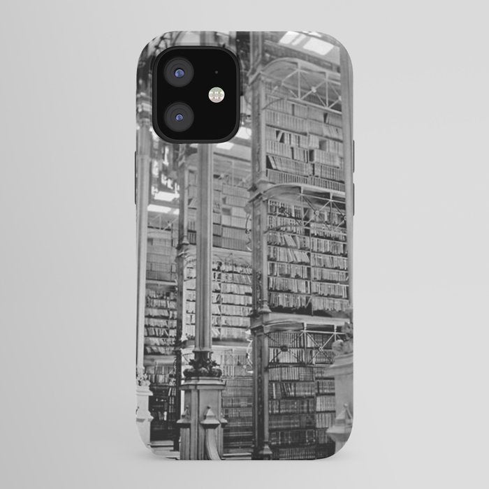 A Book Lover's Dream - Cincinnati Public Library black and white photographs / black and white photo iPhone Case