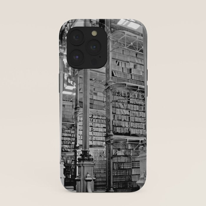 A Book Lover's Dream - Cincinnati Public Library black and white photographs / black and white photo iPhone Case