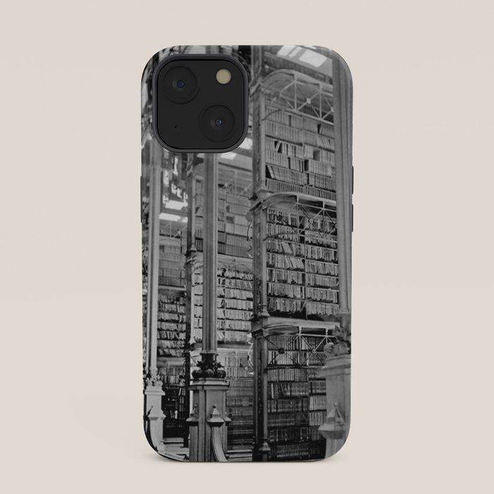 A Book Lover's Dream - Cincinnati Public Library black and white photographs / black and white photo iPhone Case