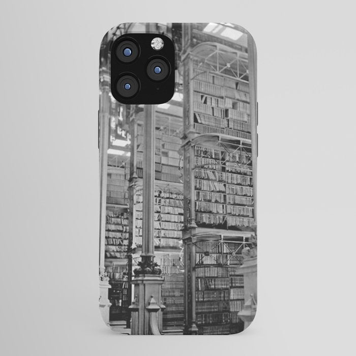 A Book Lover's Dream - Cincinnati Public Library black and white photographs / black and white photo iPhone Case