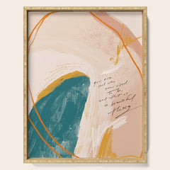 "Transformation: You Are Not Who You Used To Be, And That Is A Beautiful Thing." Serving Tray