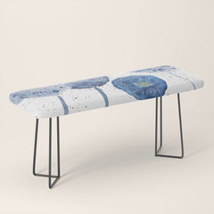 4 indigo abstract dandelion 2 Bench