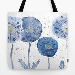 4 indigo abstract dandelion 2 Tote Bag