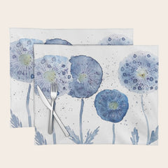4 indigo abstract dandelion 2 Placemat