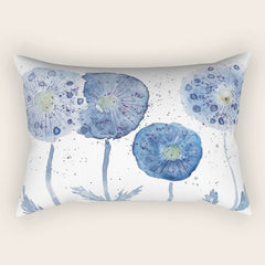4 indigo abstract dandelion 2 Rectangular Pillow