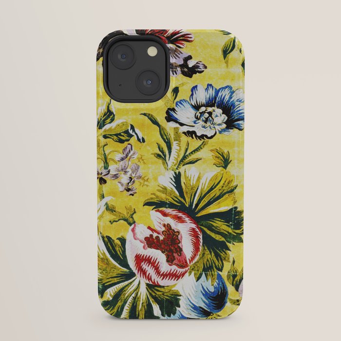 18th Century English Floral Print iPhone Case