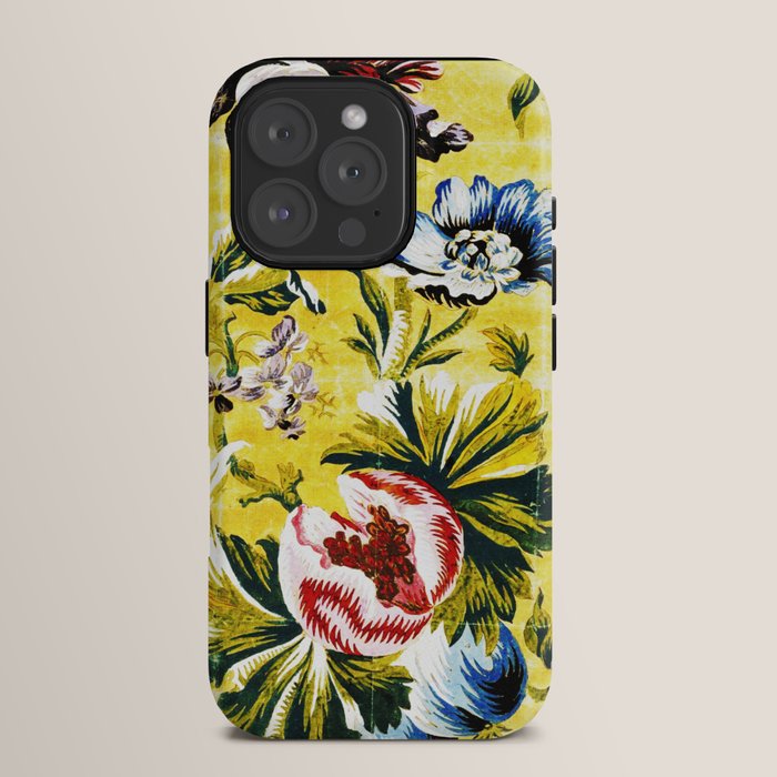 18th Century English Floral Print iPhone Case