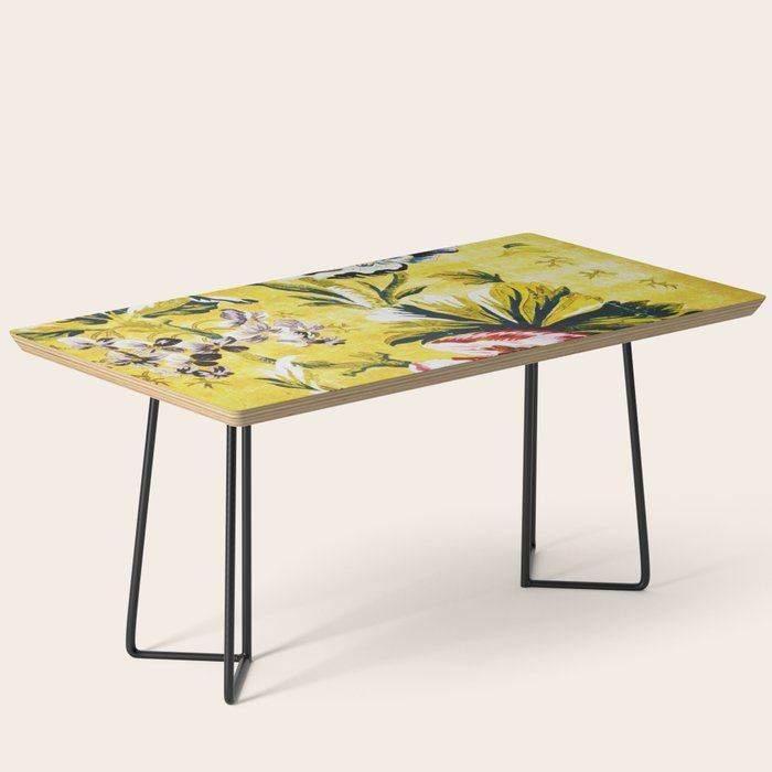 18th Century English Floral Print Coffee Table