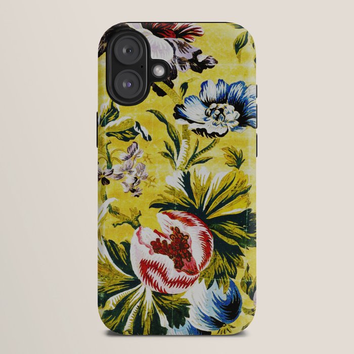 18th Century English Floral Print iPhone Case