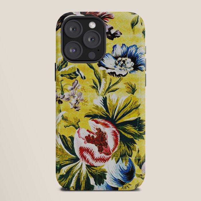 18th Century English Floral Print iPhone Case