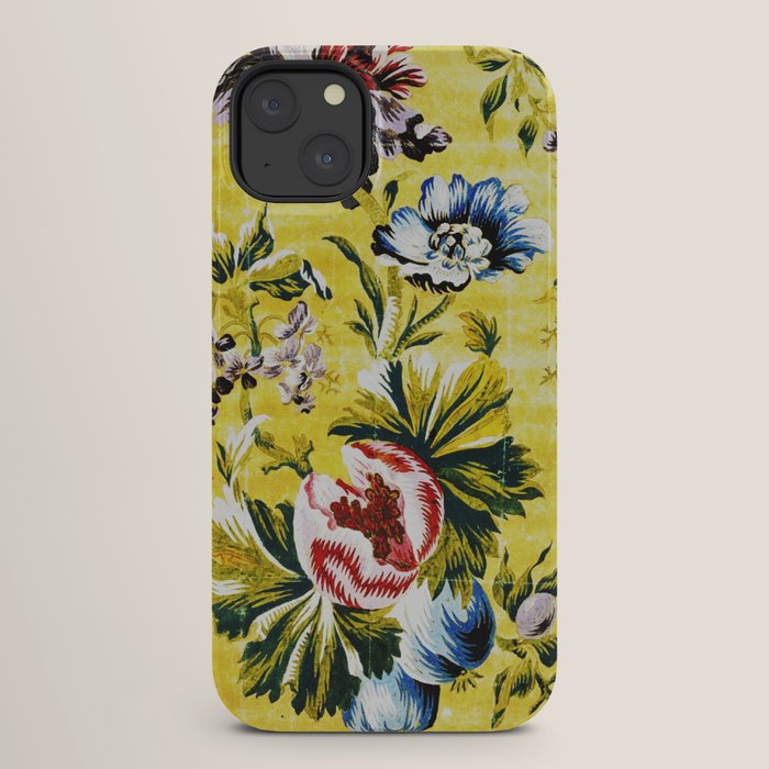 18th Century English Floral Print iPhone Case
