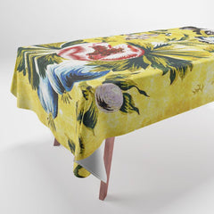 18th Century English Floral Print Tablecloth