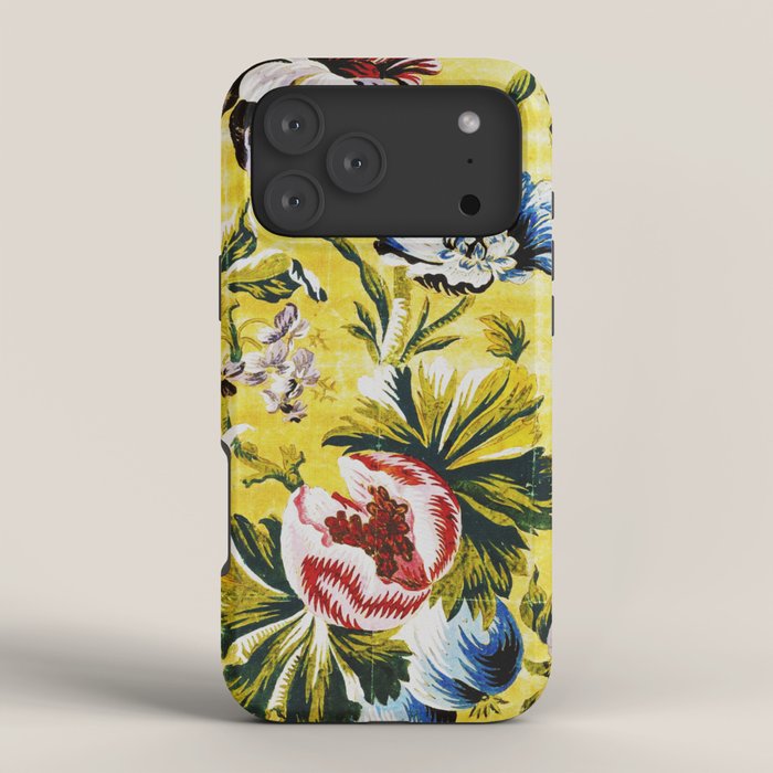 18th Century English Floral Print iPhone Case