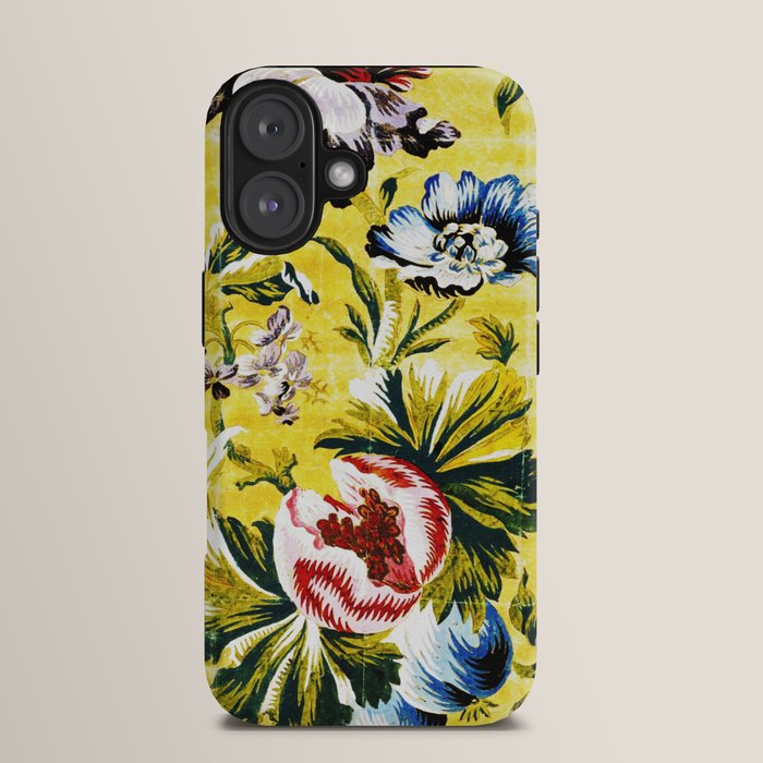 18th Century English Floral Print iPhone Case