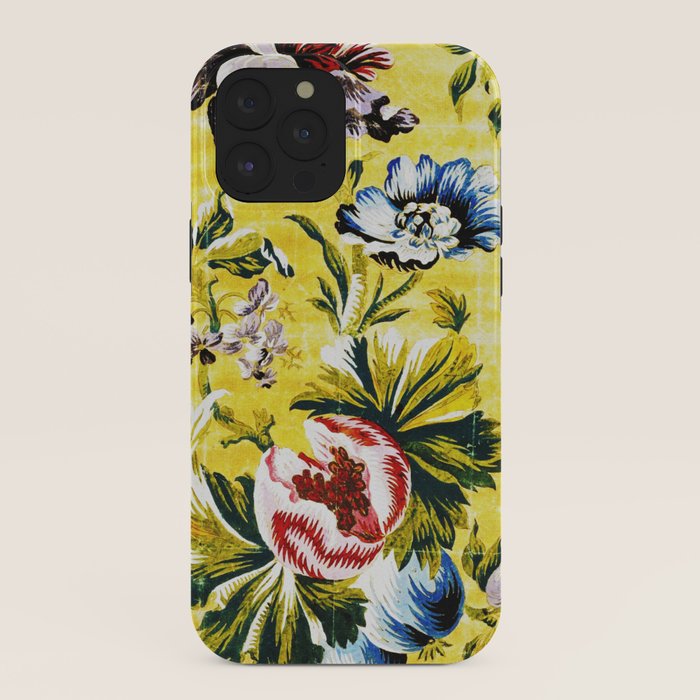 18th Century English Floral Print iPhone Case