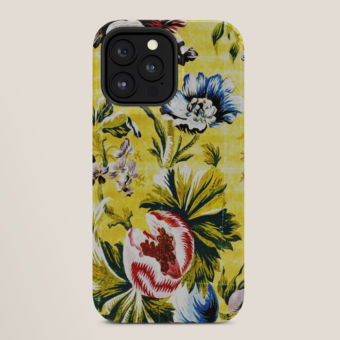 18th Century English Floral Print iPhone Case