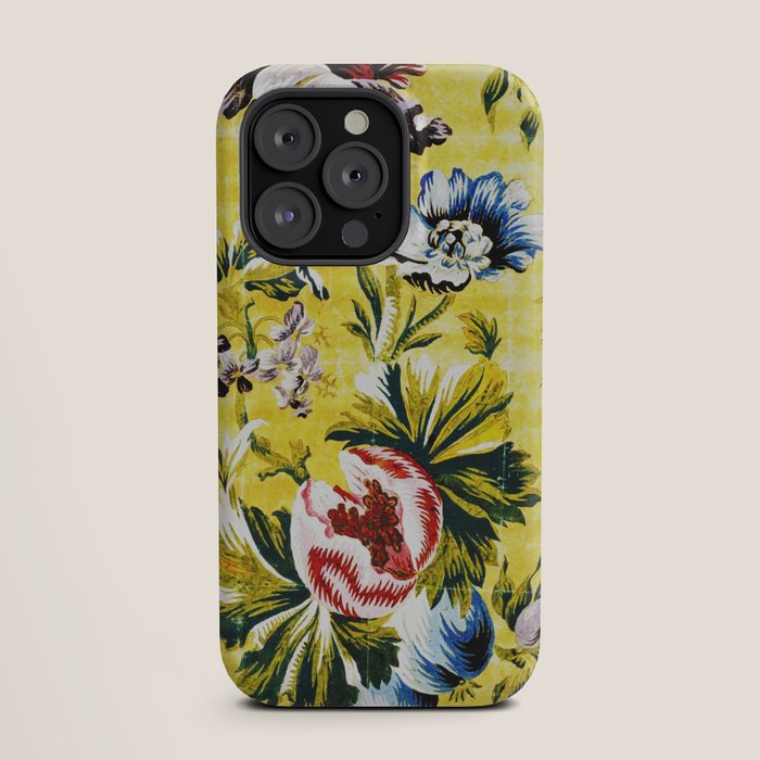 18th Century English Floral Print iPhone Case